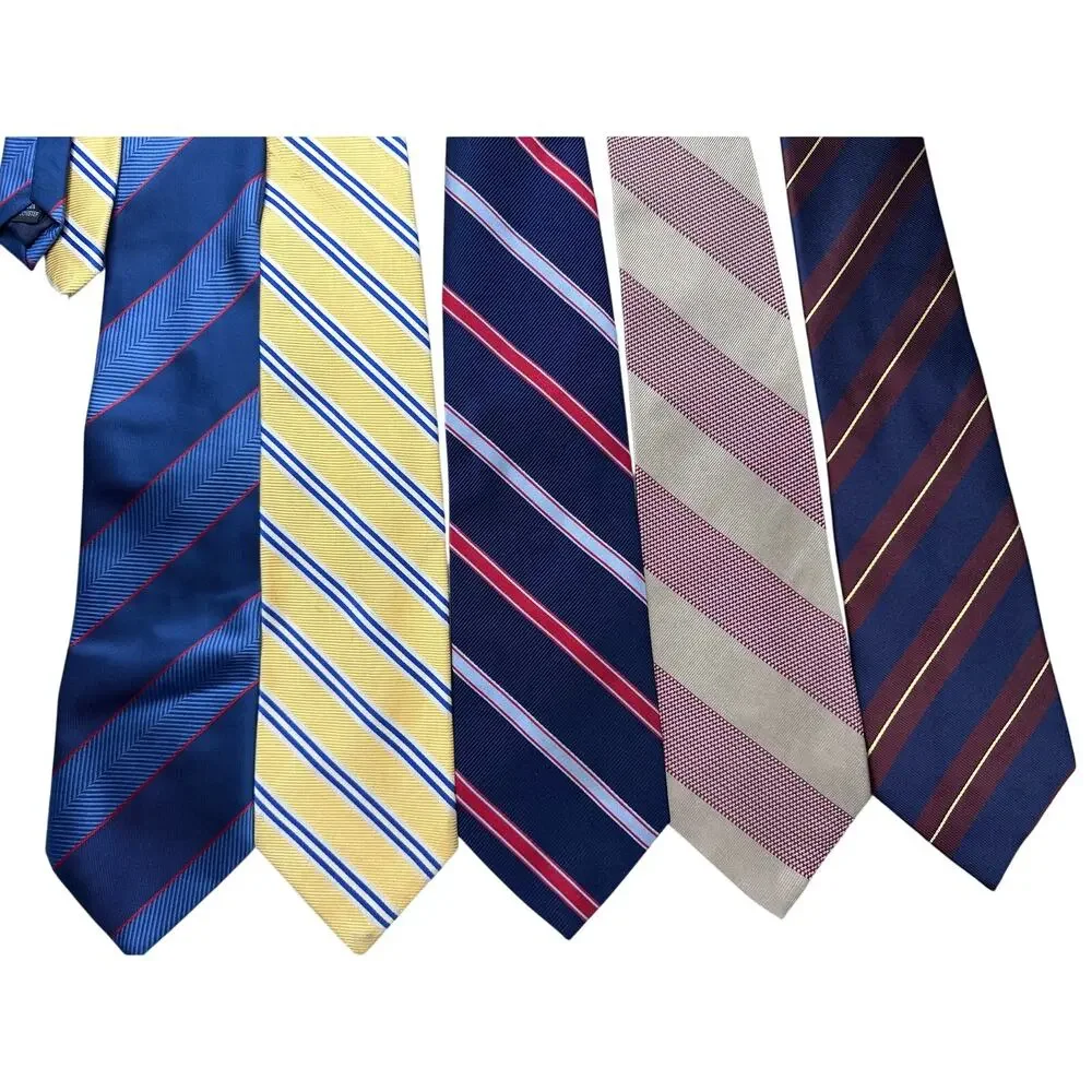 ⁠Brooks Brothers Silk Tie Lot Striped Vintage  Necktie Lot of 5